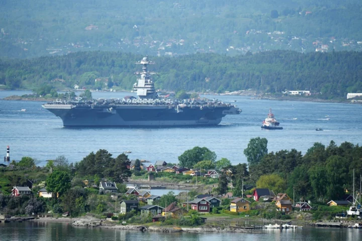 World's biggest warship visits Oslo, angering Russia