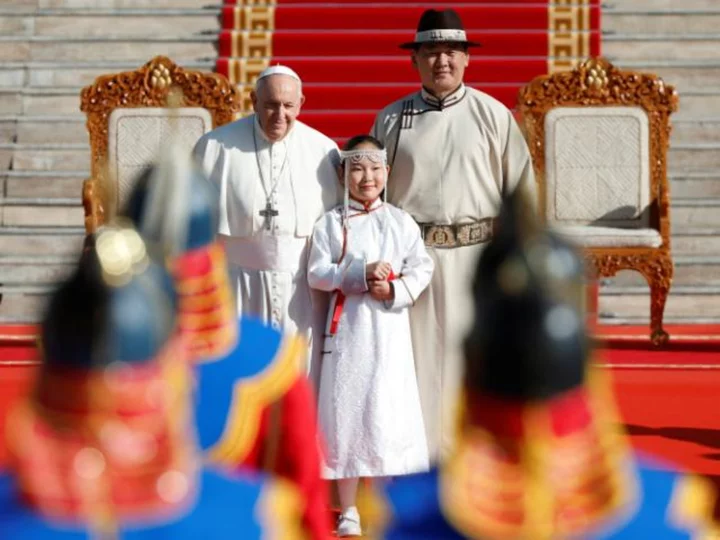 A 10-hour flight to meet 1,500 Catholics: The Pope visits Mongolia