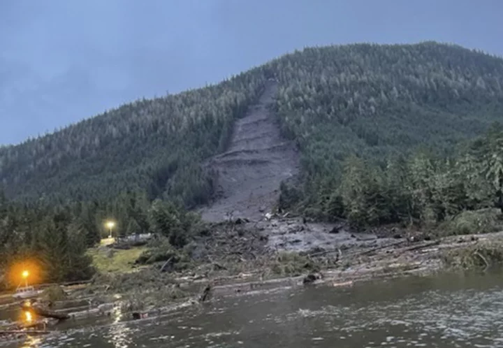 Search resumes for the missing after landslide leaves 3 dead in Alaska fishing community