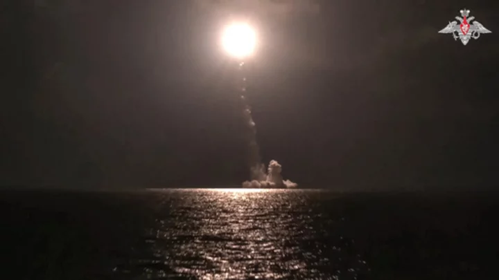 Russia says it test-fired an intercontinental ballistic missile from a new nuclear submarine