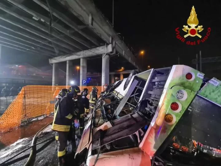 Italian authorities investigate Venice bus crash that killed at least 21 people