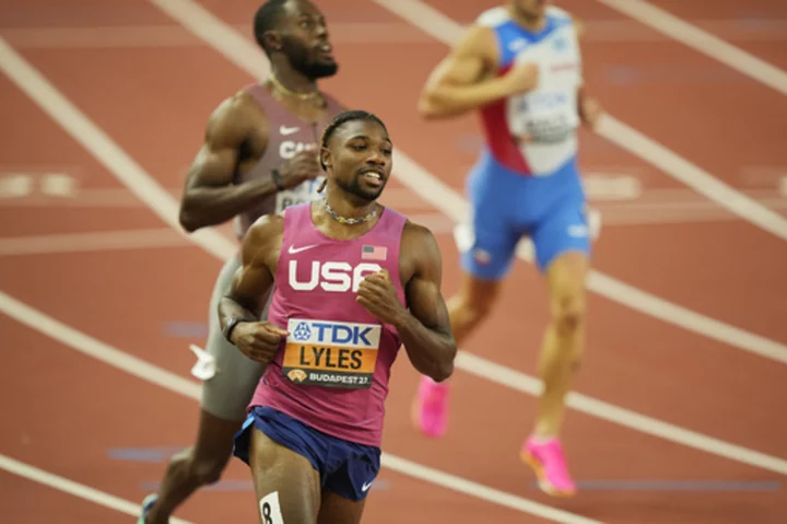 Lyles makes it 2 for 2, and Jamaica's Jackson runs second-fastest time ever in 200