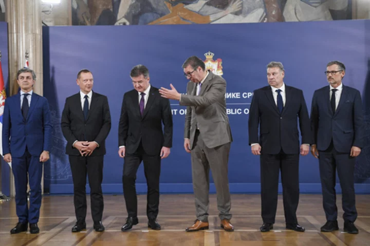 European Union presses the leaders of Serbia and Kosovo to set decades of enmity behind them