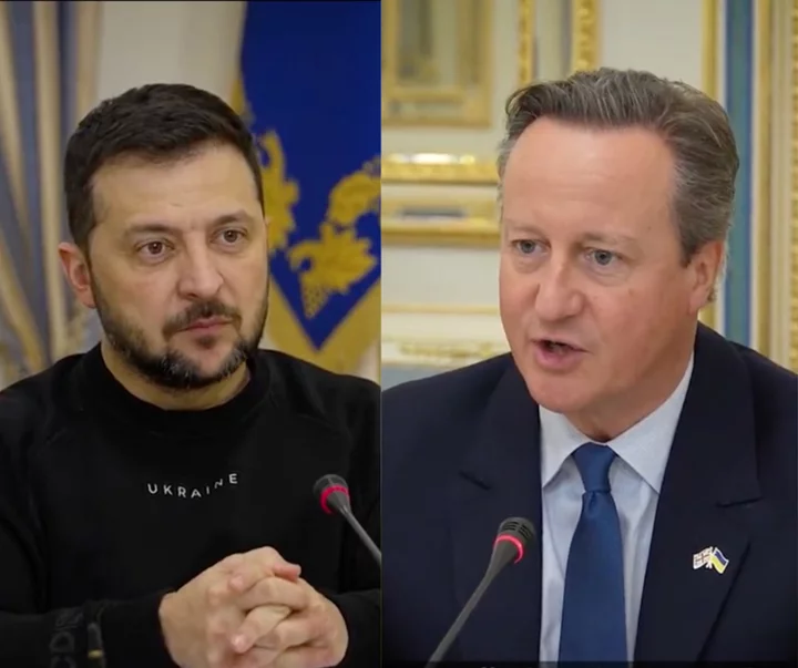 Russia-Ukraine war live: Kyiv forces Russian navy back in Black Sea as Cameron meets Zelensky