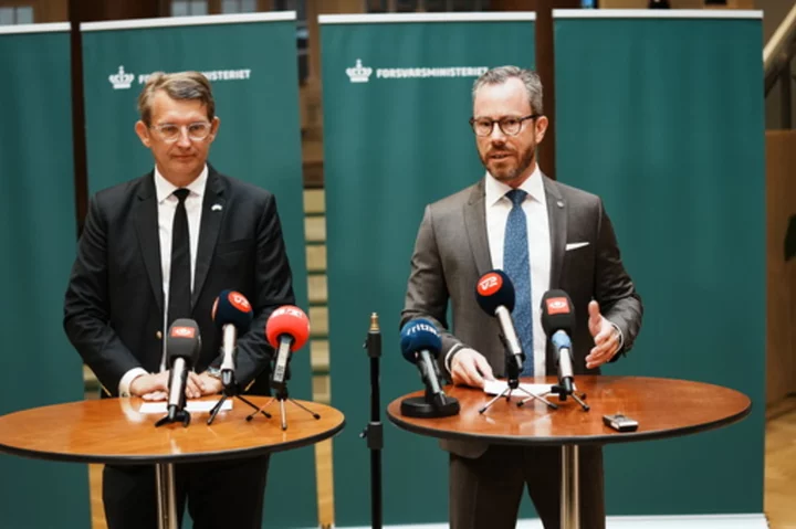 Danish defense minister swaps places with economy minister days after donation of F-16s to Ukraine