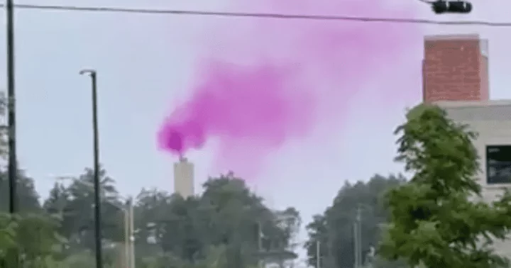 How did purple smoke appear in Maine skies? From 'Barbie' effect to 'Mainer pope', Internet has some hilarious reasons