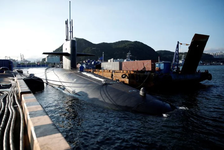 Rare submarine visit reminds North Korea of U.S. nuclear missiles out of sight, in range