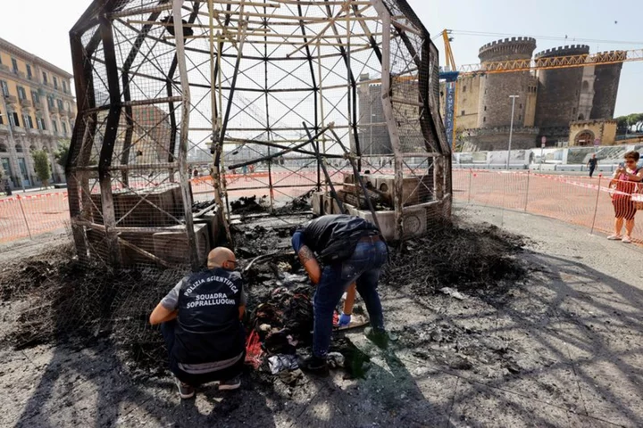 Italian artist Pistoletto's 'Venus of the Rags' destroyed in arson attack