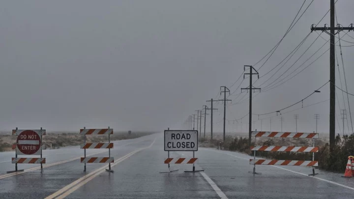 Flooding from Storm Hillary cuts off Palm Springs in California