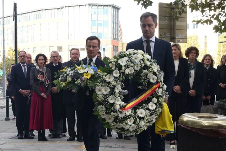 Swedish, Belgian leaders pay tribute to Brussels attack victims