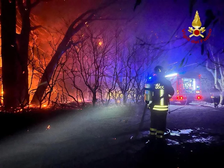 Major airport closed as wildfires now rage across Italy