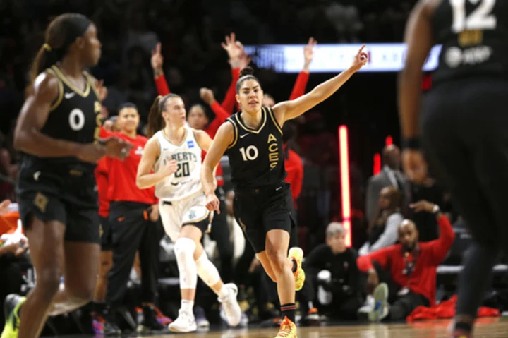 Aces rout Liberty 98-81 in a matchup of marquee WNBA teams for their seventh straight win