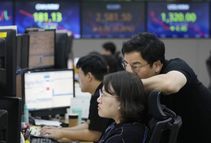 Stock market today: Asian shares fall over China worries, Seoul trading closed for a holiday