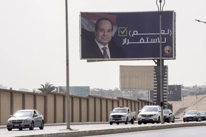 Egyptian rights group says 73 supporters of a presidential challenger have been arrested