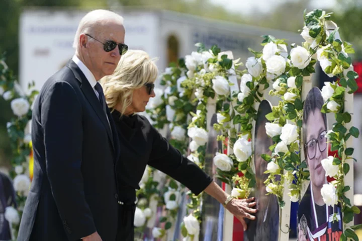 Biden will mark the anniversary of a gun safety law signed after the Uvalde, Texas, school massacre