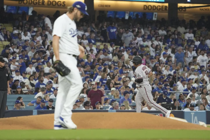 Dodgers LHP Clayton Kershaw chased in 1st inning of NLDS against Diamondbacks