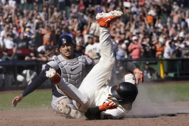 Davis homers, Wade hits winning sac fly as Giants rally past Guardians 6-5 in 10