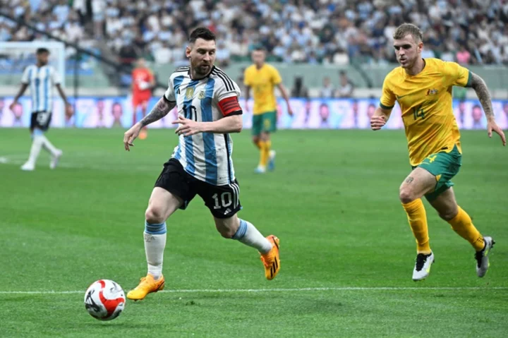 Messi scores rapid goal as Argentina down Australia in Beijing friendly