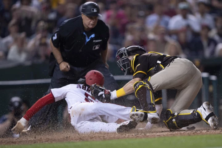 Alex Call doubles in 4-run second, Nationals beat Padres 5-3