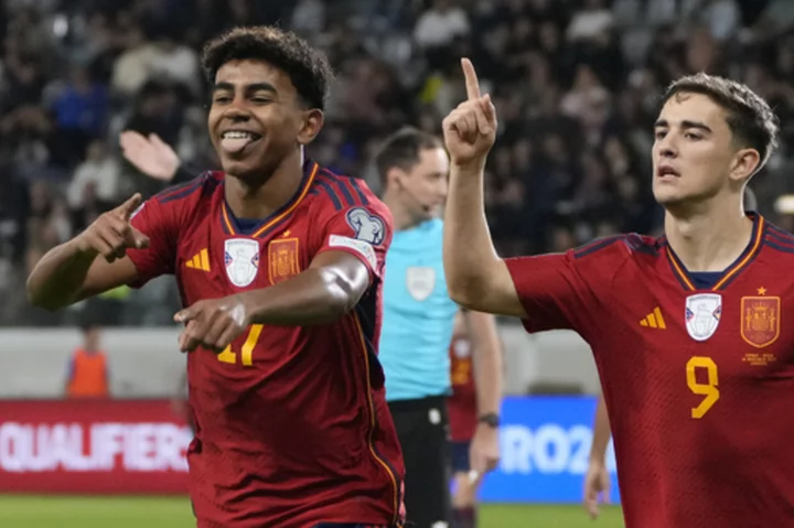 Already qualified Spain wins at Cyprus to stay 1st in its Euro 2024 qualifying group