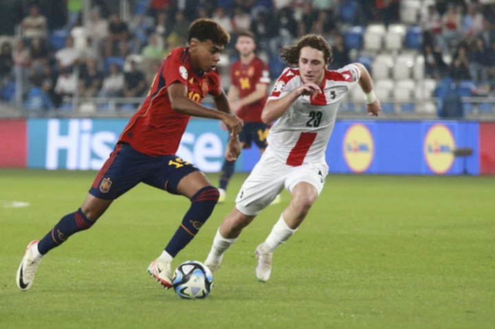 After scoring for Spain, 16-year-old Lamine Yamal seeks 1st goal with Barcelona against Betis