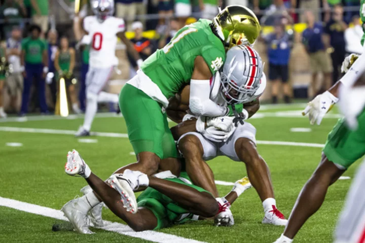 No. 11 Notre Dame heads to No. 17 Duke looking to rebound from emotional loss to Ohio State