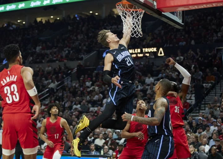 Franz Wagner scores 23, Magic win their 2nd straight to open season 102-97 over the Trail Blazers