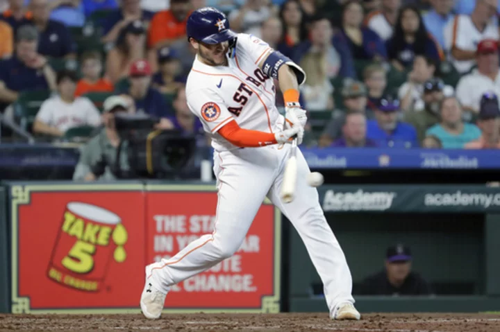 Díaz homers twice to help Houston Astros down Colorado Rockies 6-4