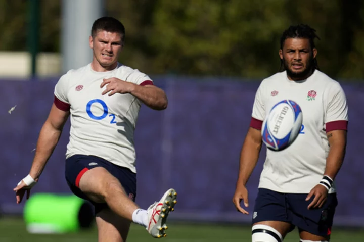 Dunking balls in a bucket part of England's prep for Rugby World Cup semifinal against South Africa