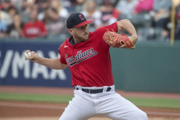 Guardians place rookie pitcher Tanner Bibee on injured list, ending right-hander's solid season