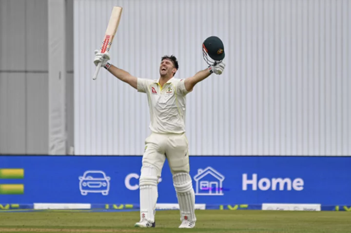 Marsh century powers Australia to 240-5 at tea in 3rd Ashes test