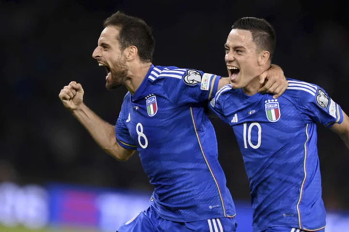 Italy puts scandal-ridden week behind it to beat Malta 4-0 in Euro 2024 qualifying