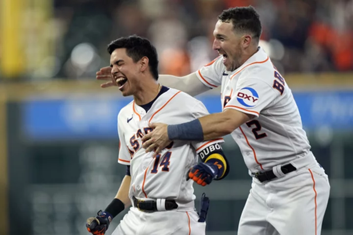 Dubon's 9th-inning single lifts Astros over Orioles 2-1 to stay atop AL West