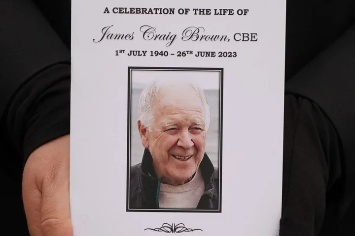 ‘A wonderful man’ – tributes paid at Craig Brown funeral