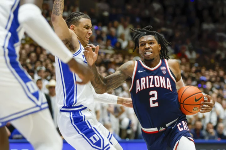 Former Tar Heels guard Caleb Love savors another win at Duke -- this time for No. 12 Arizona