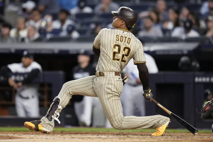 Soto, Tatis Jr. hit long home runs, Padres beat Yankees 5-1 in series opener