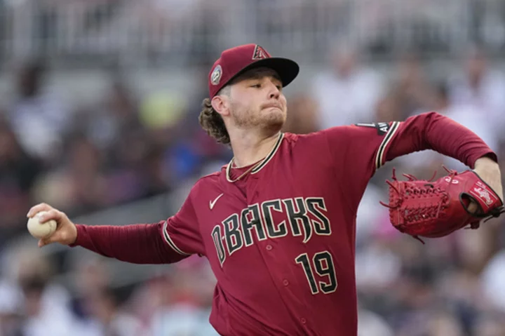 Nelson throws 7 innings to help the Diamondbacks beat the slumping Braves 5-3