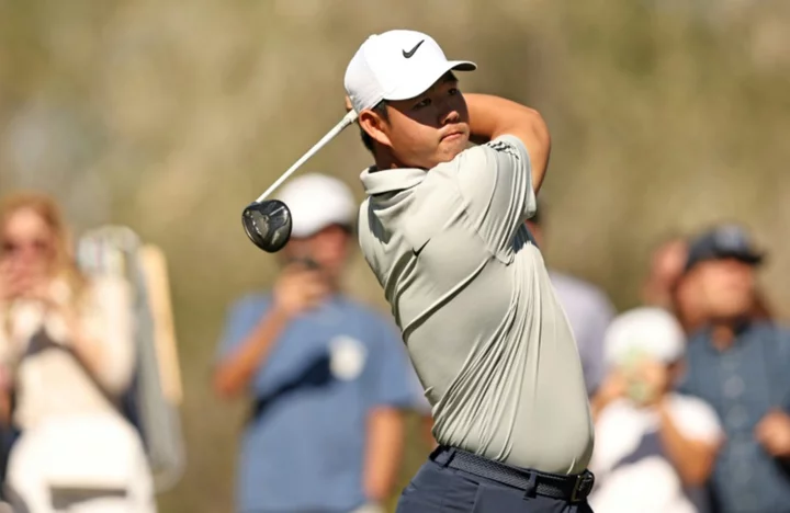 Reigning champ Kim shares PGA Vegas lead with Hadwin, Griffin