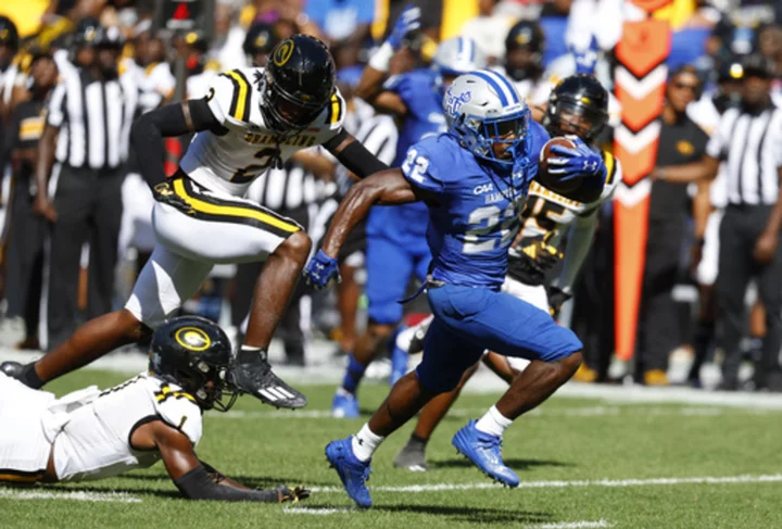 Zellous scores 4 TDs, Hampton holds off Grambling 35-31 in inaugural HBCU Brick City Classic