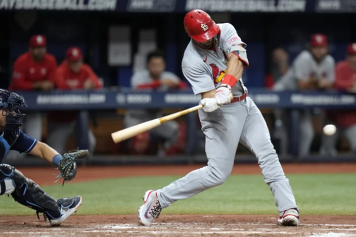 Paul Goldschmidt surpasses 1,100 RBIs with 2-run single in Cardinals' 6-4 victory over Rays