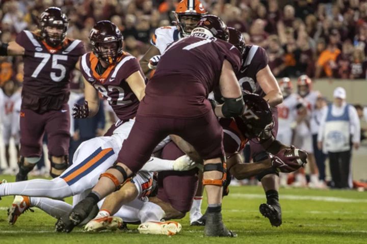 Tuten, Virginia Tech rush to 38-10 win over Syracuse