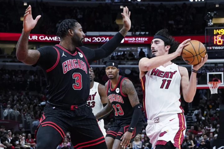 DeMar DeRozan scores 23 as Bulls erase 21-point deficit and end Heat's winning streak at 7 games