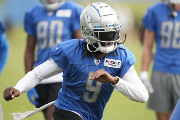 Lions receiver Jameson Williams getting plenty of snaps in camp before serving his suspension