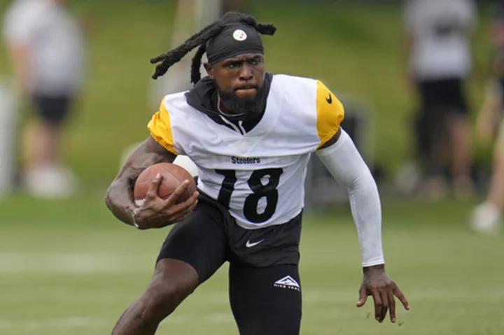 Steelers WR Diontae Johnson is hopeful his injured right hamstring will be good to go vs. Rams