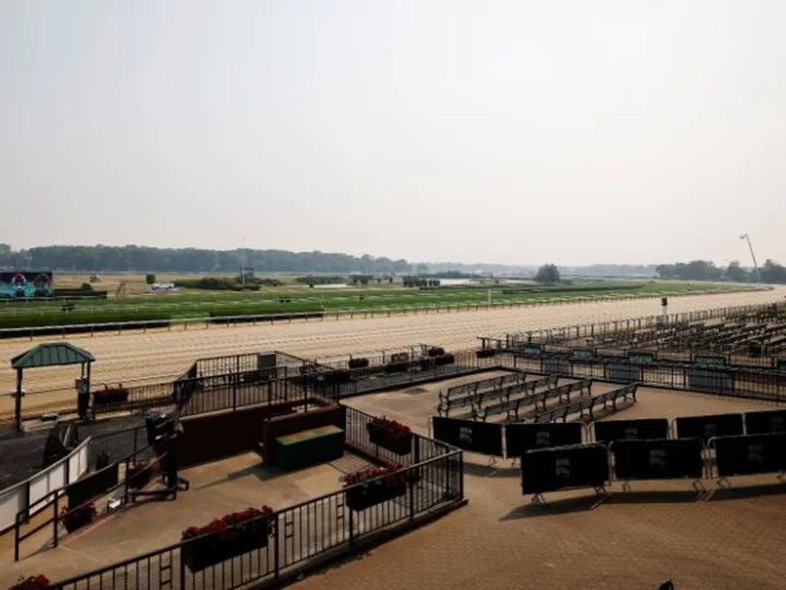 Arcangelo wins 155th running of the Belmont Stakes