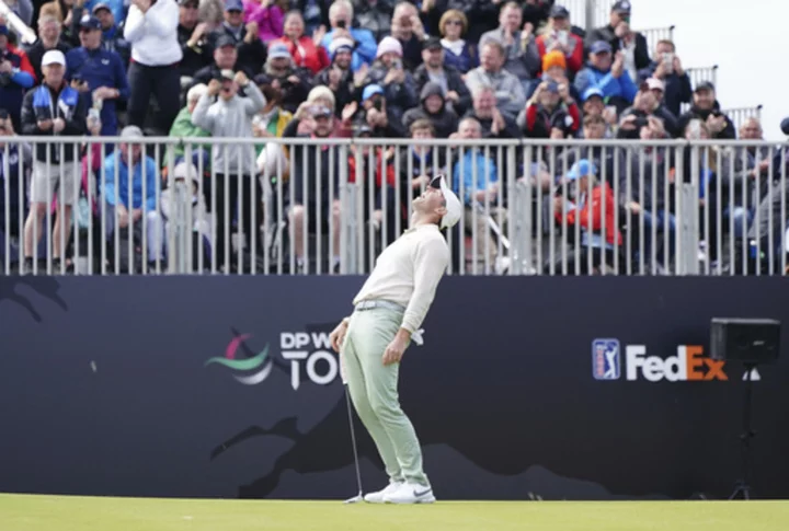 McIlroy birdies last 2 holes to win Scottish Open, beating MacIntyre by 1 shot