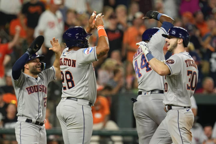 Astros stun Orioles 7-6 on Kyle Tucker's grand slam off Félix Bautista