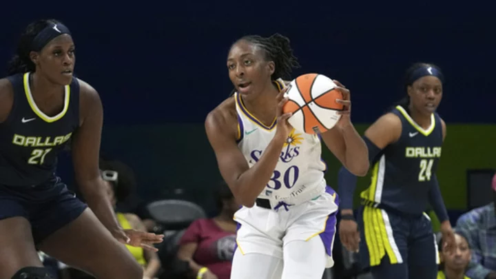 All-Star Nneka Ogwumike scores 27 with 12 boards to lead LA Sparks to 93-83 win over Dallas