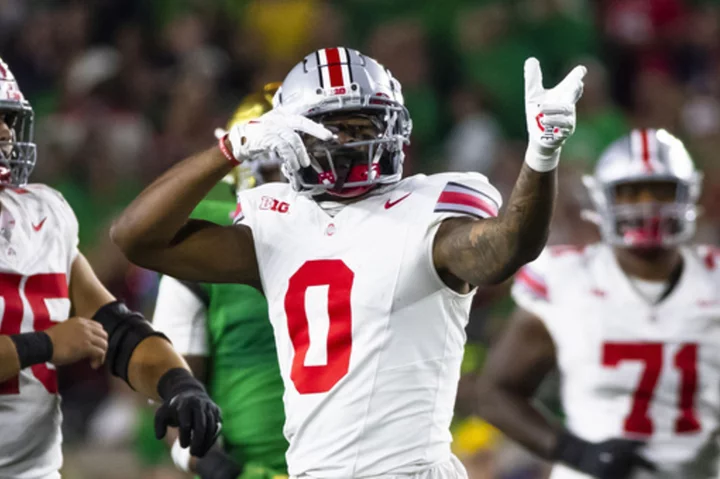 No. 6 Ohio State squeezes past No. 9 Notre Dame on Trayanum's last-second TD run