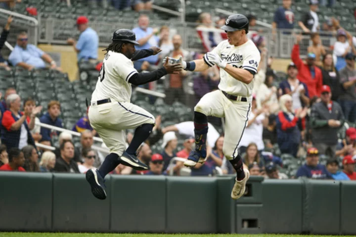 Jeffers and Ryan lead AL Central champion Twins to 9-3 win over Angels